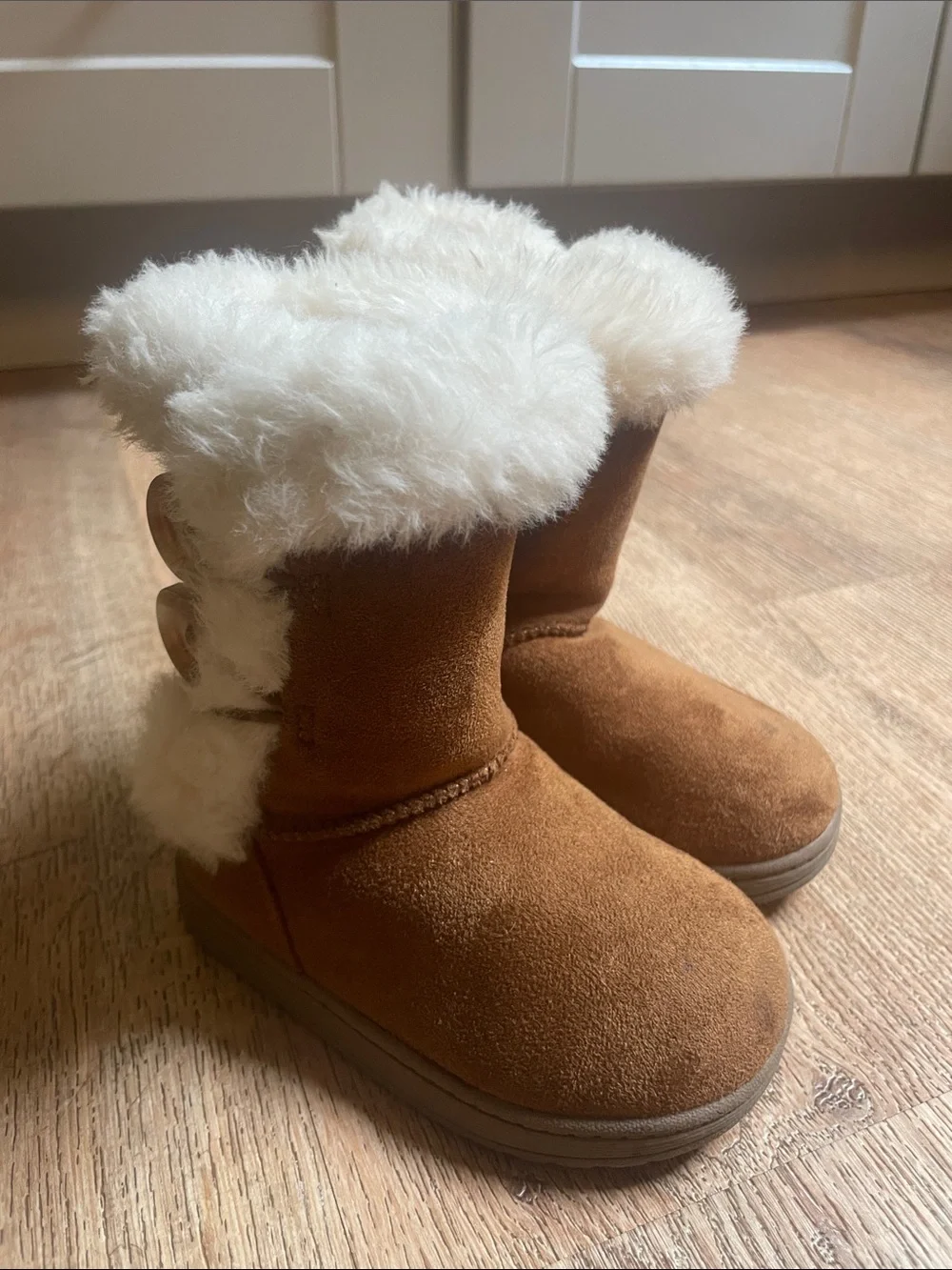 Jumping Beans Boots Faux Suede Button Detail Size 5 Toddler Winter Shoes
